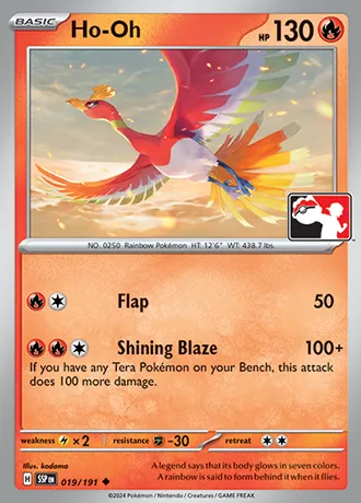 Ho-Oh, Pokémon card PPS 019-6 — Play! Pokémon Prize Pack Series set