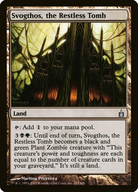 Svogthos, le Tombeau agité, carte Magic RAV 283 — extension Ravnica: La Cité des Guildes