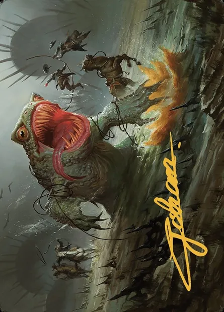 The Gitrog, Ravenous Ride // The Gitrog, Ravenous Ride, carte Magic AOTJ 22 — extension Outlaws of Thunder Junction Art Series