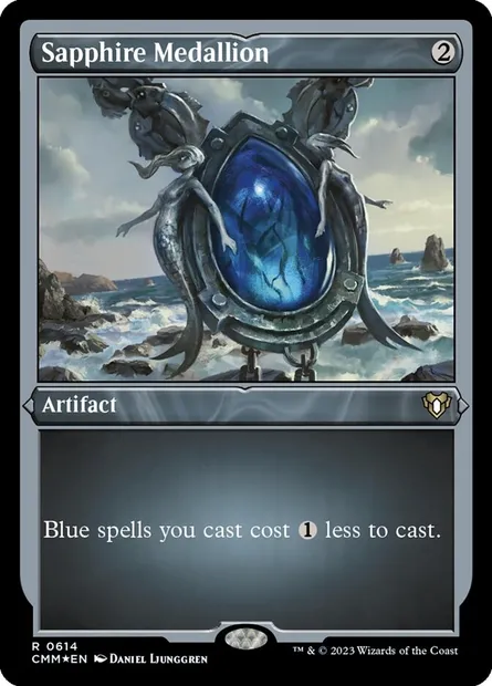 Sapphire Medallion, Magic card CMM 614 — Commander Masters set
