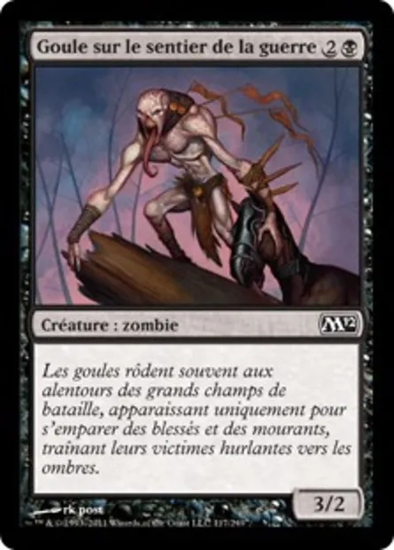 Goule sur le sentier de la guerre, carte Magic M12 117 — extension Magic 2012