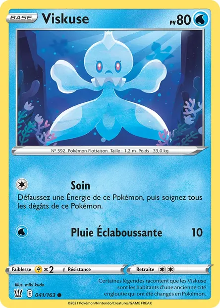 Viskuse, carte Pokémon BST 41 — extension Styles de combat