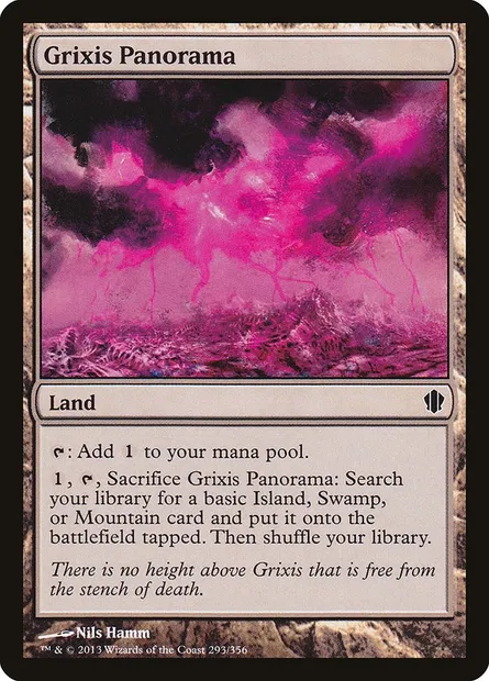 Grixis Panorama, Magic card C13 293 — Commander 2013 set