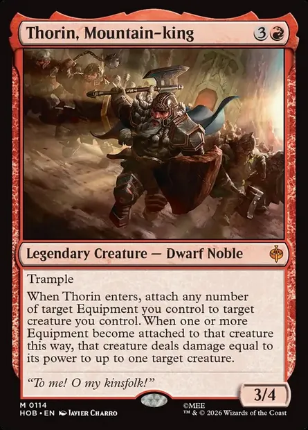 Thorin, Mountain-king, Magic card HOB 114 — The Hobbit set