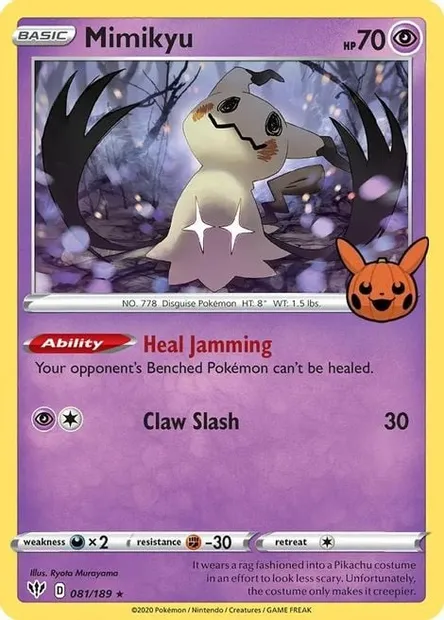Mimikyu, Pokémon card TOT22 081 — Trick or Trade set
