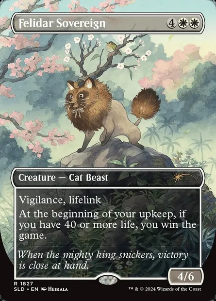 Felidar Sovereign, Magic card SLD 1827 — Secret Lair Drop set