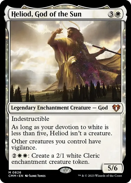 Heliod, God of the Sun, Magic card CMM 826 — Commander Masters set