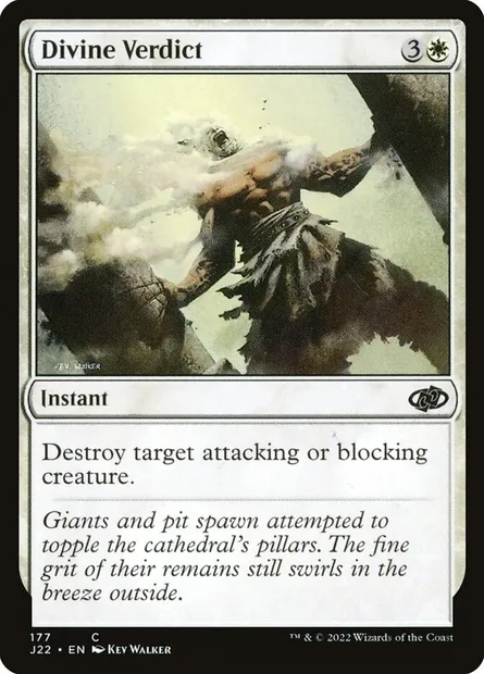 Divine Verdict, Magic card J22 177 — Jumpstart 2022 set