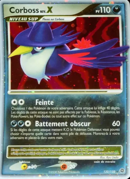 Corboss, carte Pokémon SW 132 — extension Merveilles Secrètes
