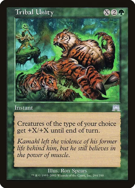 Tribal Unity, Magic card ONS 294 — Onslaught set