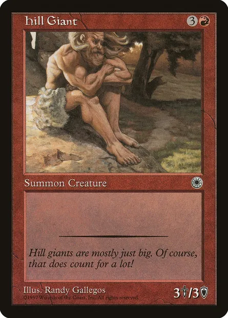 Hill Giant, Magic card POR 133 — Portal set