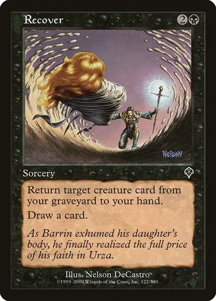 Recover, Magic card INV 122 — Invasion set
