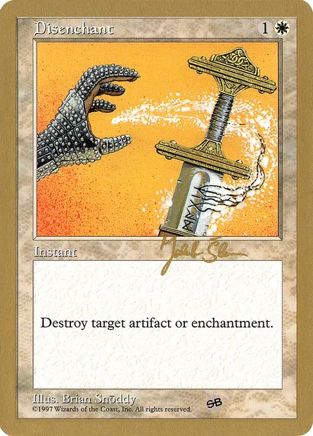 Disenchant, Magic card WC97 js26sb — World Championship Decks 1997 set
