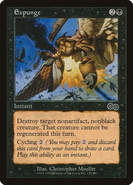 Expunge, Magic card USG 135 — Urza's Saga set