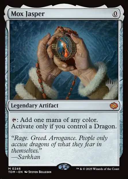 Mox Jasper, Magic card PTDM 246p — Tarkir: Dragonstorm Promos set