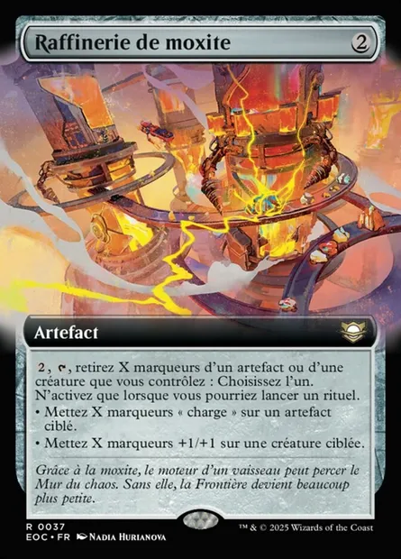 Raffinerie de moxite, carte Magic EOC 37 — extension Edge of Eternities Commander
