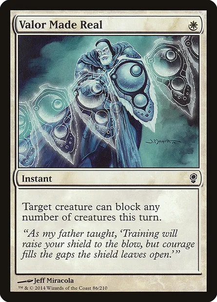 Valor Made Real, Magic card CNS 86 — Conspiracy set