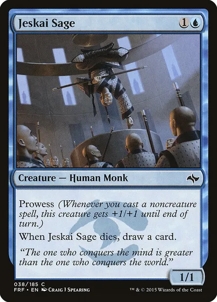 Jeskai Sage, Magic card FRF 38 — Fate Reforged set