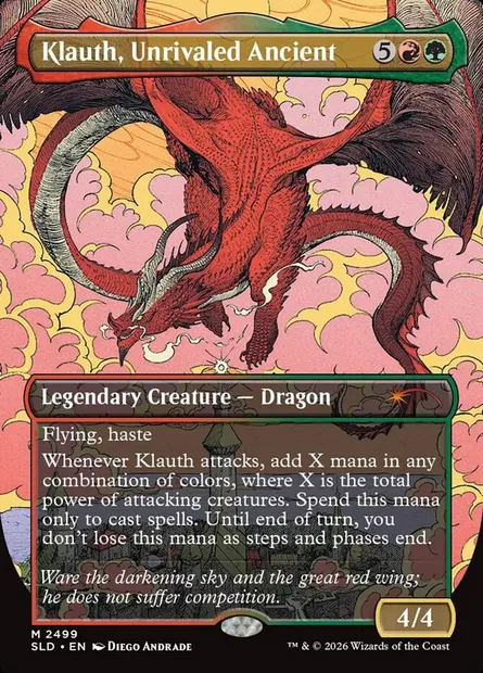 Klauth, Unrivaled Ancient, Magic card SLD 2499 — Secret Lair Drop set