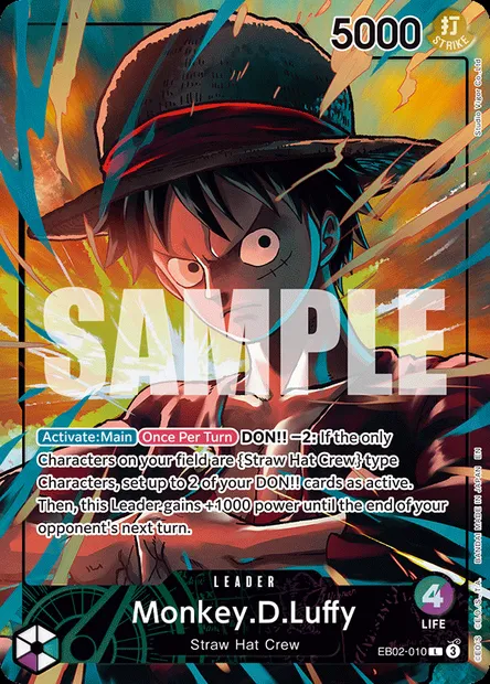 Monkey.D.Luffy, One Piece card EB02-010 — Anime 25th Collection set