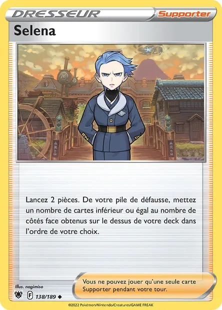 Selena, carte Pokémon ASR 138 — extension Astres Radieux