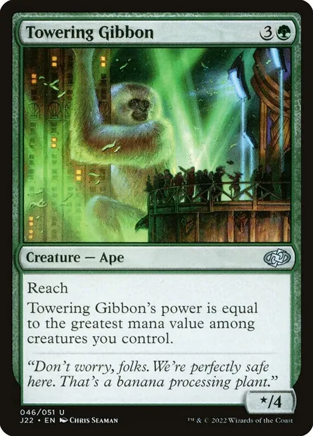 Towering Gibbon, Magic card J22 46 — Jumpstart 2022 set