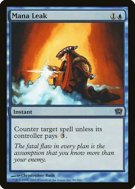 Fuite de mana, carte Magic 9ED 86★ — extension Neuvième Edition