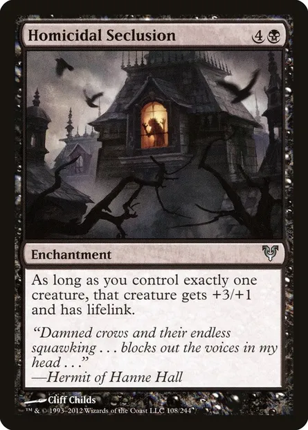 Homicidal Seclusion, Magic card AVR 108 — Avacyn Restored set