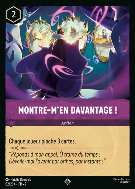 Montre-m'en davantage !, carte Disney Lorcana CH7-082 — extension L'île d'Archazia