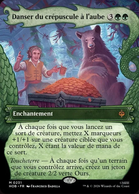 Danser du crépuscule à l'aube, carte Magic HOB 231 — extension The Hobbit