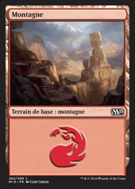 Montagne, carte Magic M15 262 — extension Magic 2015