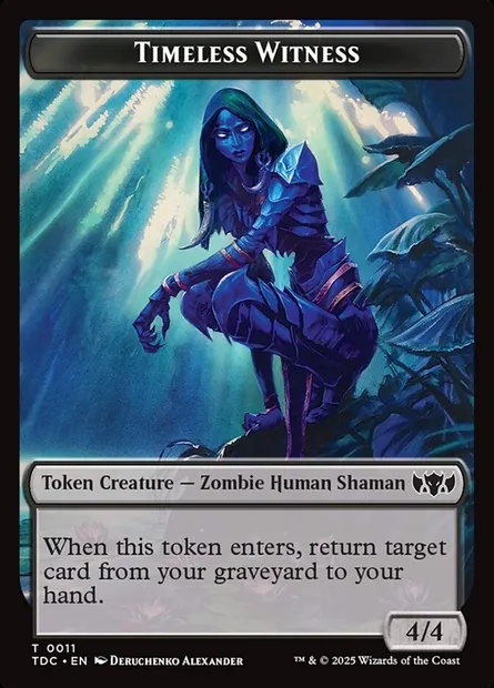Témoin intemporel, carte Magic TTDC 11 — extension Tarkir: Dragonstorm Commander Tokens