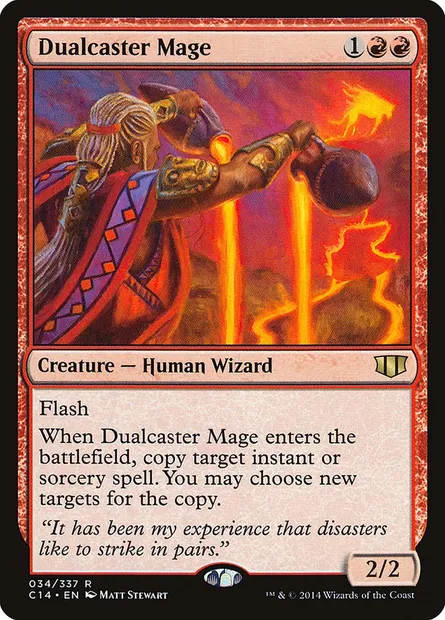 Dualcaster Mage, Magic card C14 34 — Commander 2014 set