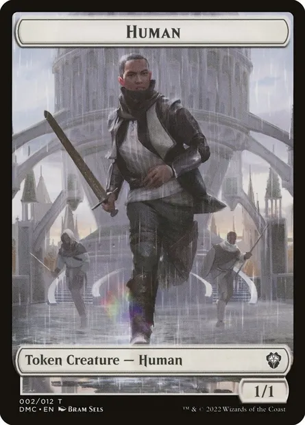 Human, carte Magic TDMC 2 — extension Dominaria United Commander Tokens