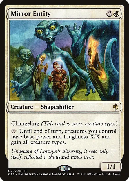 Mirror Entity, Magic card C16 70 — Commander 2016 set