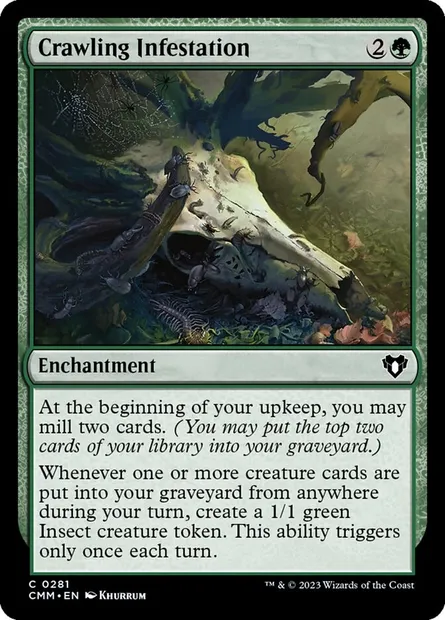 Crawling Infestation, Magic card CMM 281 — Commander Masters set