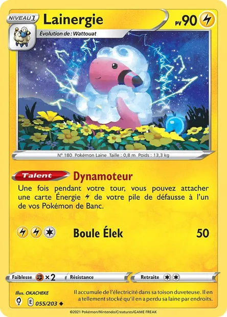 Lainergie, carte Pokémon EVS 55 — extension Évolution Céleste