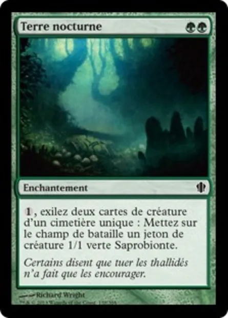 Terre nocturne, carte Magic C13 158 — extension Commander 2013