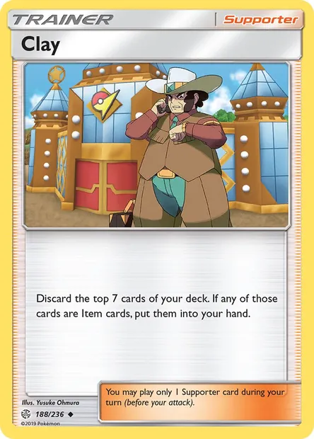 Clay, Pokémon card CEC 188 — Cosmic Eclipse set