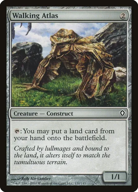 Walking Atlas, Magic card WWK 131 — Worldwake set