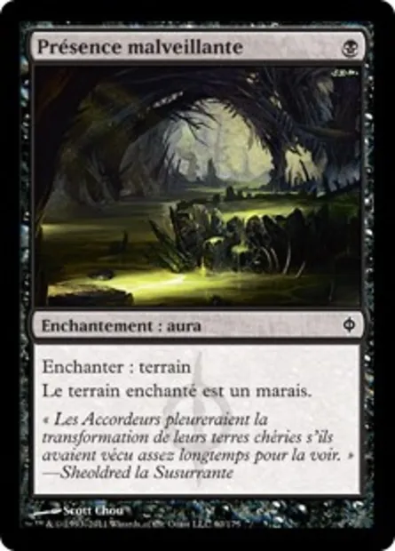 Présence malveillante, carte Magic NPH 60 — extension La Nouvelle Phyrexia