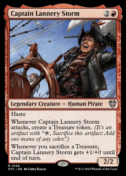 Captain Lannery Storm, Magic card OTC 158 — Outlaws of Thunder Junction Commander set