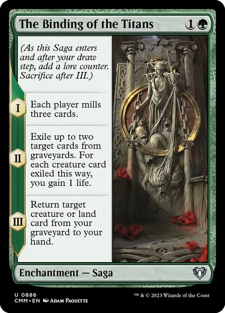 The Binding of the Titans, Magic card CMM 886 — Commander Masters set