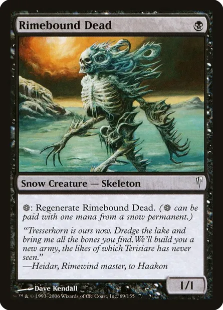 Rimebound Dead, Magic card CSP 69 — Coldsnap set