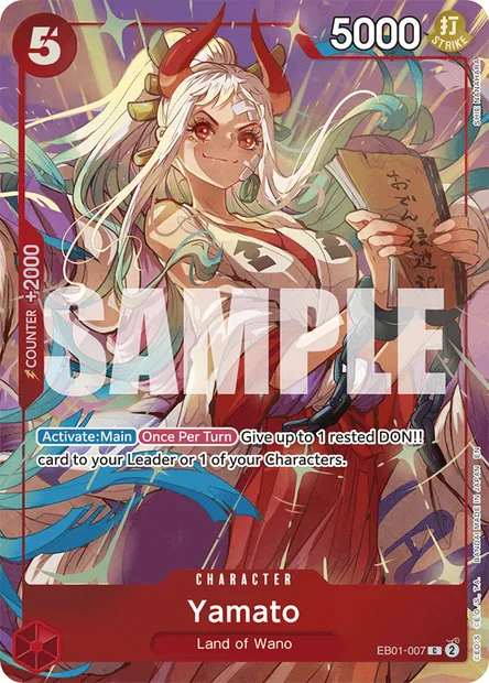 Yamato, carte One Piece EB01-007 — extension MEMORIAL COLLECTION
