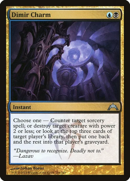 Dimir Charm, Magic card GTC 154 — Gatecrash set