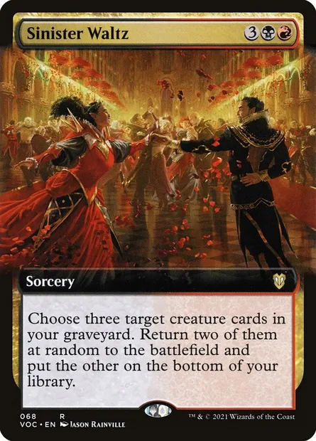 Sinister Waltz, Magic card VOC 68 — Crimson Vow Commander set