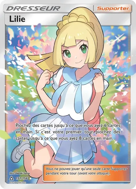 Lilie, carte Pokémon UPR 151 — extension Ultra-Prisme