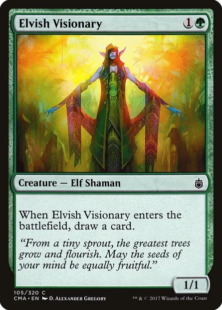 Elvish Visionary, Magic card CMA 105 — Commander Anthology set