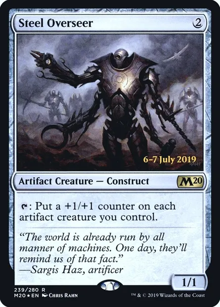 Steel Overseer, Magic card PM20 239s — Core Set 2020 Promos set